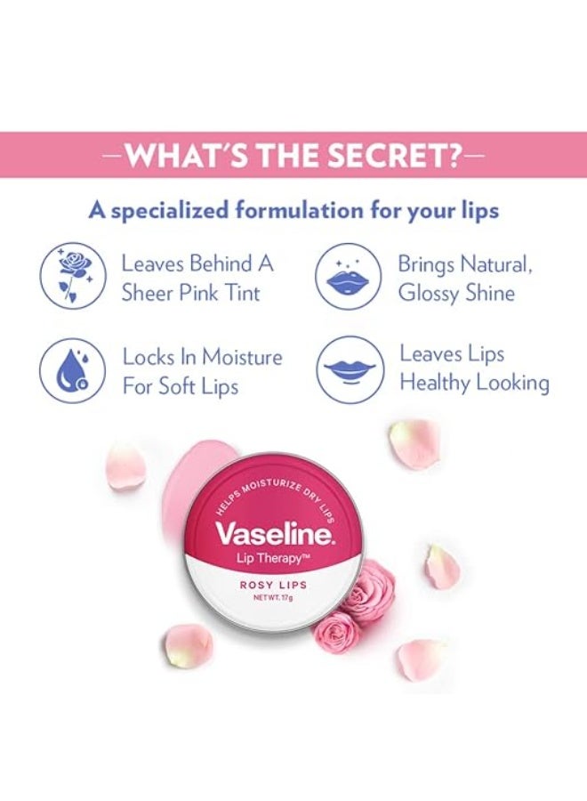 فازلين لوشن فازلين كوكو جلو، 400 مل مع علبة فازلين روزي ليب، 17 غرام، لبشرة متألقة ولون وردي شفاف. - Image 3